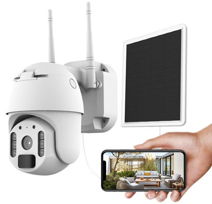 2021 ηλιακό IP καμερών σπόρου PTZ θόλων CCTV καμερών Wifi σειρήνων HD 1080P PIR υπαίθριο αδιάβροχο ραδιόφωνο ασφάλειας μπαταριών ενσωματωμένο